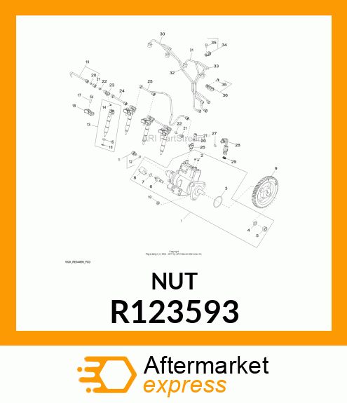 TUBE NUT, HEX SPECIAL R123593