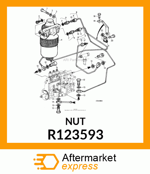 TUBE NUT, HEX SPECIAL R123593