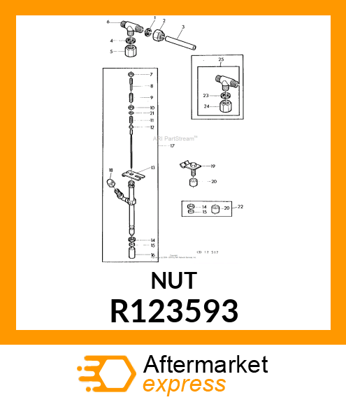 TUBE NUT, HEX SPECIAL R123593