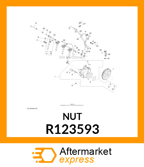 TUBE NUT, HEX SPECIAL R123593