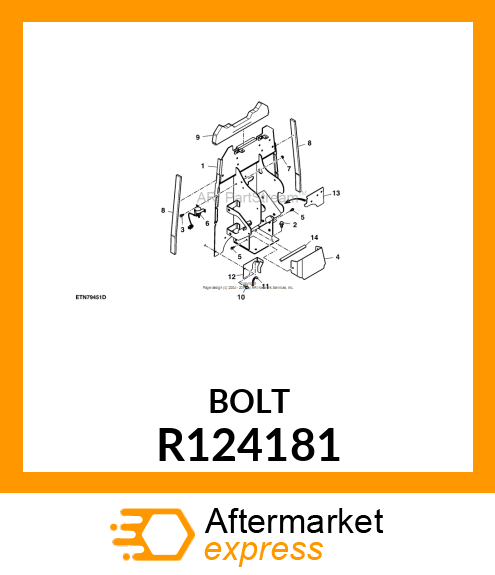 BOLT, TAPERED SHOULDER R124181