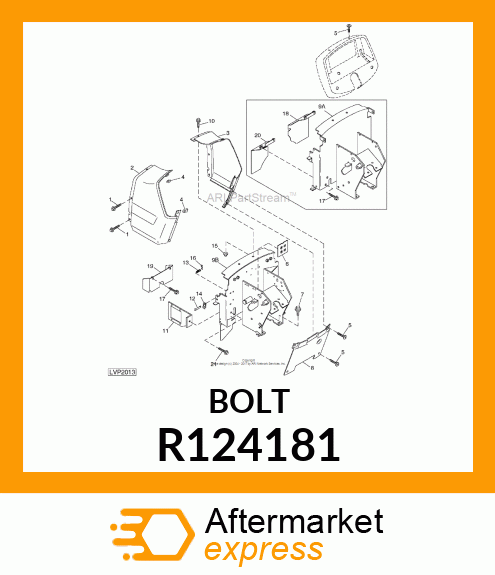 BOLT, TAPERED SHOULDER R124181