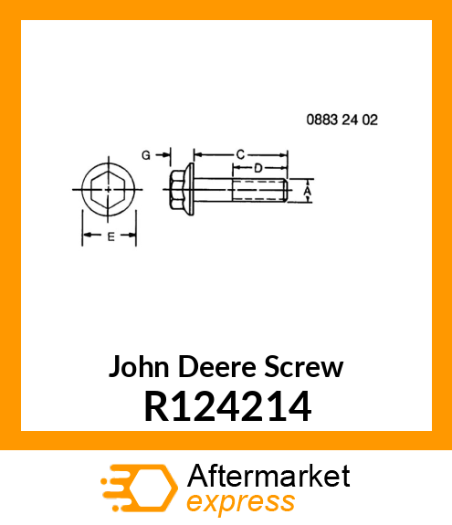 SCREW,HEX FLANGE HEAD CAP R124214