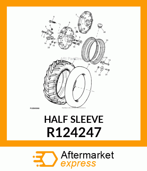 HALF SLEEVE, SLEEVE,DRV WHE PINION R124247