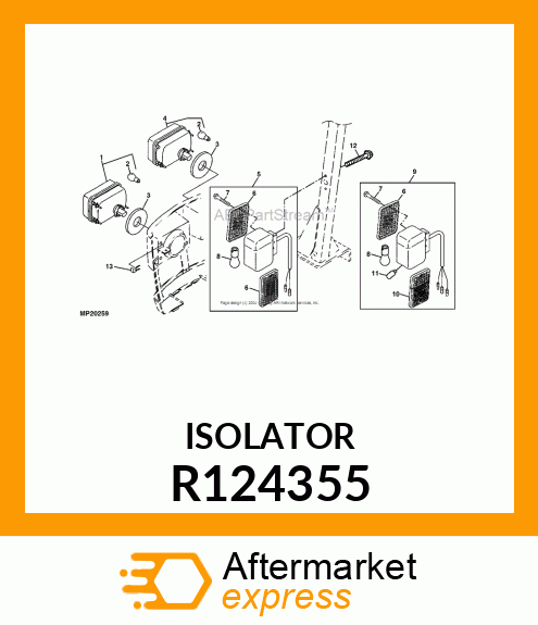 PAD, BAFFLE R124355