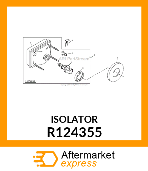 PAD, BAFFLE R124355