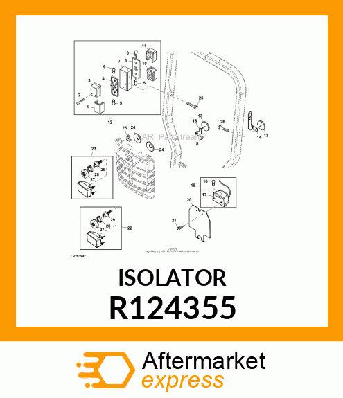 PAD, BAFFLE R124355