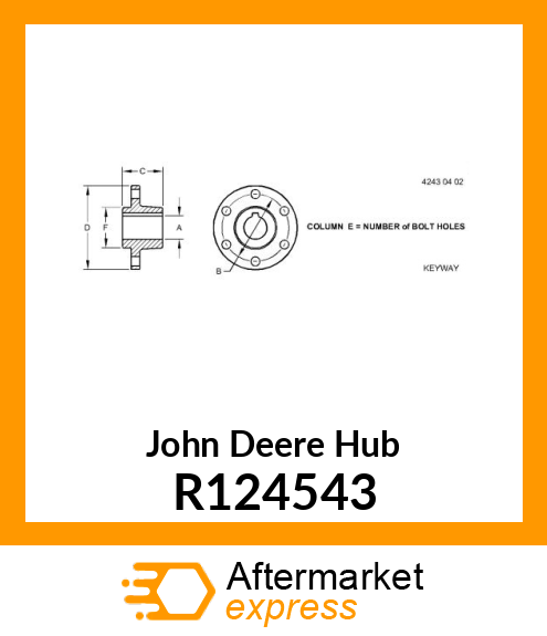 HUB,CRANKSHAFT R124543