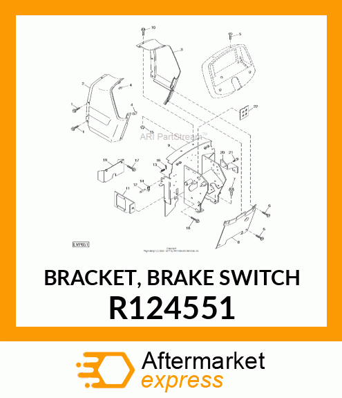 BRACKET, BRAKE SWITCH R124551