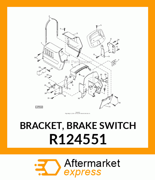 BRACKET, BRAKE SWITCH R124551