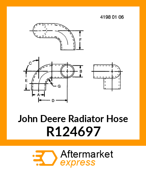 TUYAU FLEXIBLE RADIATOR R124697