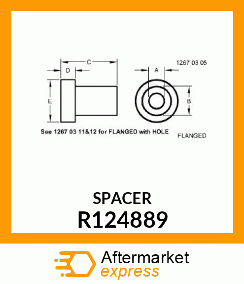 SPACER, IDLER PULLEY R124889