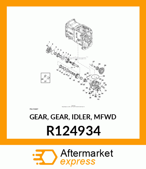 GEAR, GEAR, IDLER, MFWD R124934