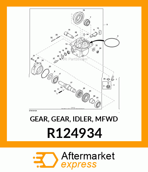 GEAR, GEAR, IDLER, MFWD R124934