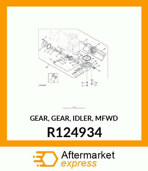 GEAR, GEAR, IDLER, MFWD R124934