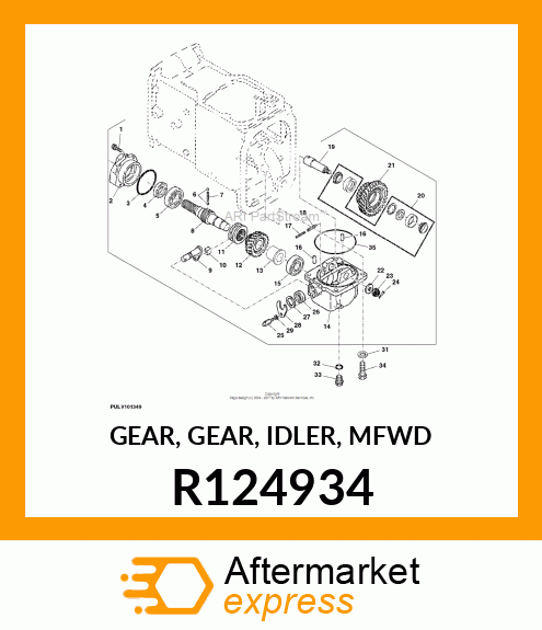 GEAR, GEAR, IDLER, MFWD R124934