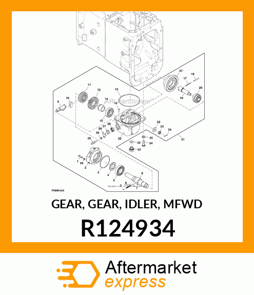 GEAR, GEAR, IDLER, MFWD R124934