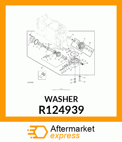 WASHER, 22.5X32X2 R124939