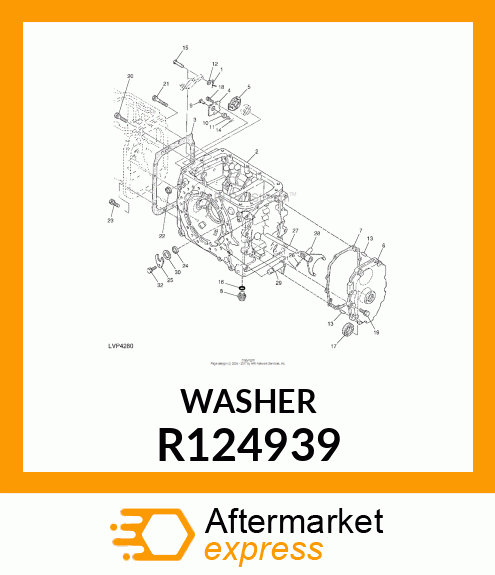 WASHER, 22.5X32X2 R124939