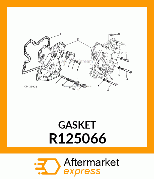 GASKET,INJECTION PUMP GEAR COVER R125066