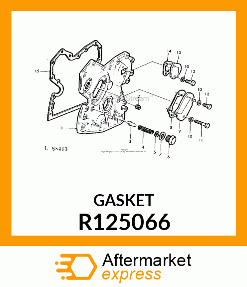 GASKET,INJECTION PUMP GEAR COVER R125066