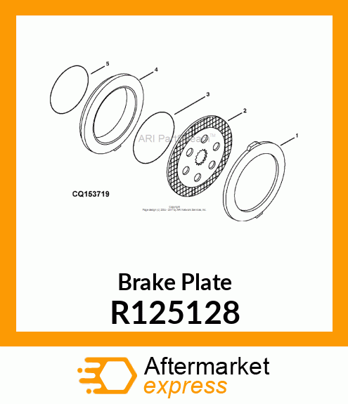 PLATE, BRAKE BACKING R125128