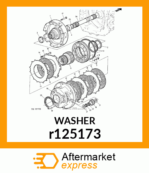 ASSY, WASHER, THRUST WITH 429 PARCO r125173