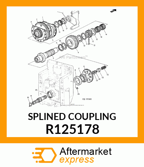 SPLINED COUPLING R125178