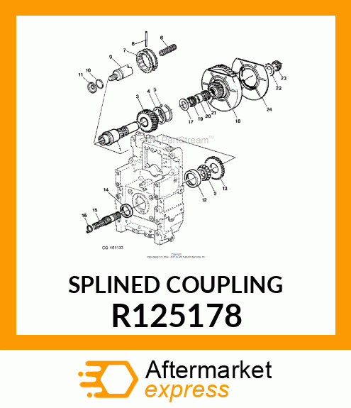 SPLINED COUPLING R125178