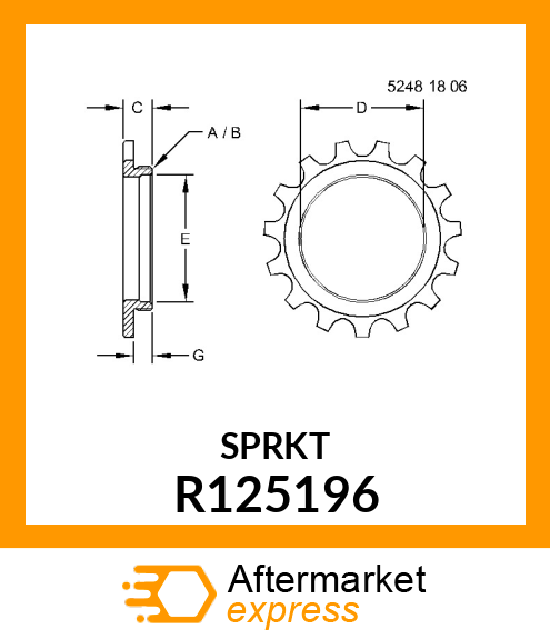 NUT, ADJUSTING R125196