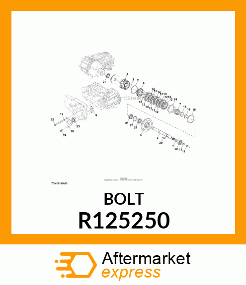 BOLT, WITH WASHER R125250