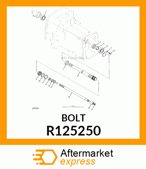 BOLT, WITH WASHER R125250
