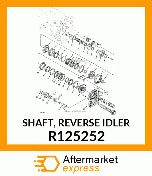 SHAFT, REVERSE IDLER R125252