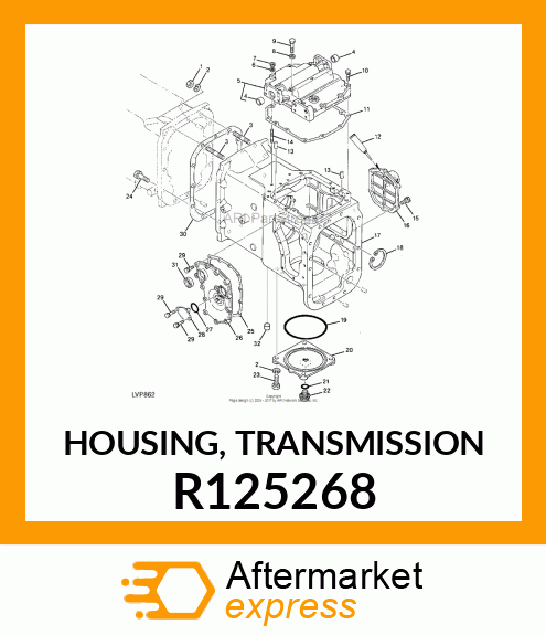 HOUSING, TRANSMISSION R125268