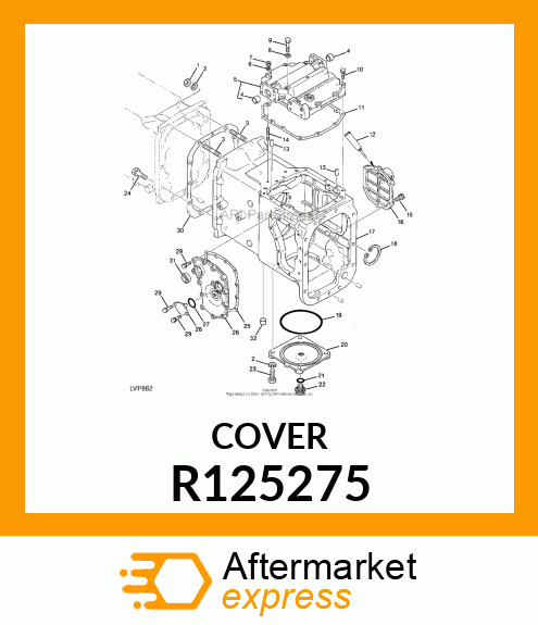 COVER, COVER AND BOLT R125275