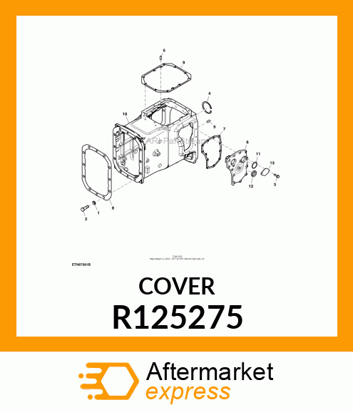 COVER, COVER AND BOLT R125275