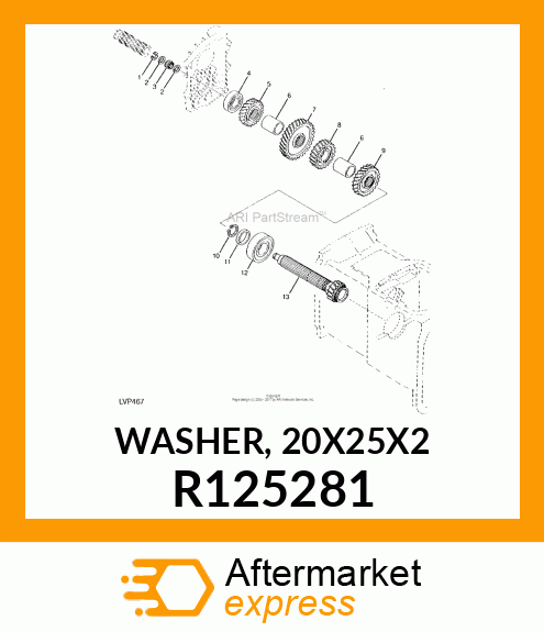 WASHER, 20X25X2 R125281