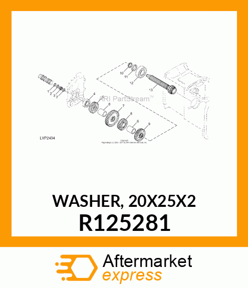 WASHER, 20X25X2 R125281