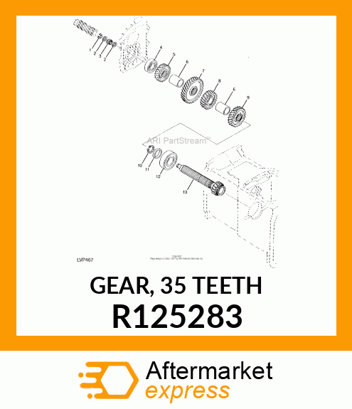 GEAR, 35 TEETH R125283