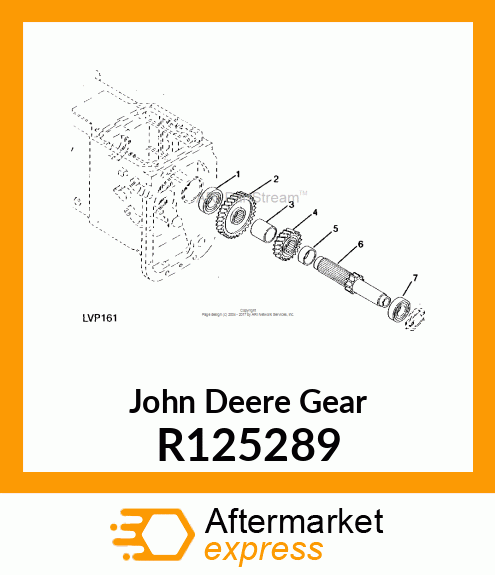 GEAR, 33 TEETH R125289