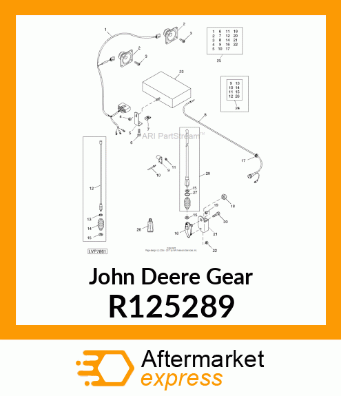 GEAR, 33 TEETH R125289