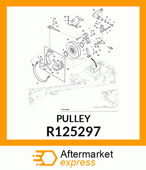 PULLEY, PULLEY R125297