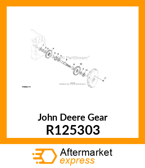 GEAR, EXTERNAL HELICAL 60 TOOTH R125303