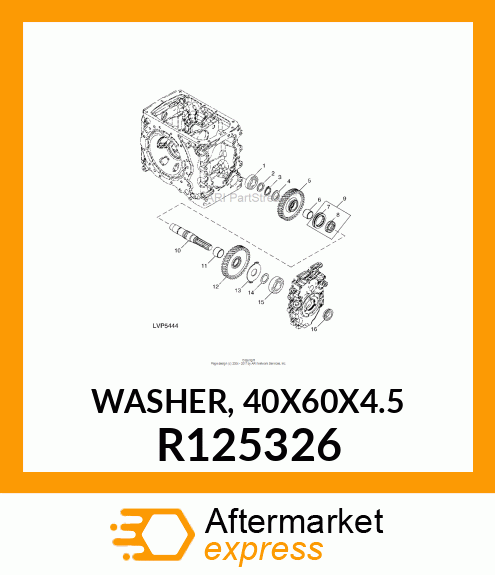 WASHER, 40X60X4.5 R125326