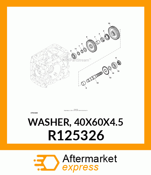 WASHER, 40X60X4.5 R125326