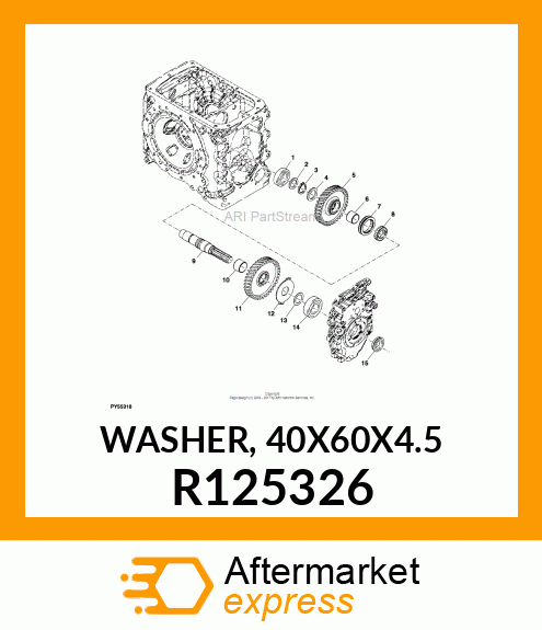 WASHER, 40X60X4.5 R125326