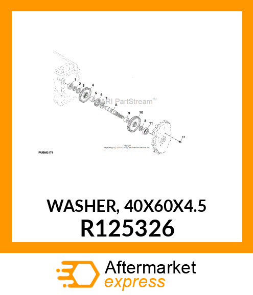 WASHER, 40X60X4.5 R125326