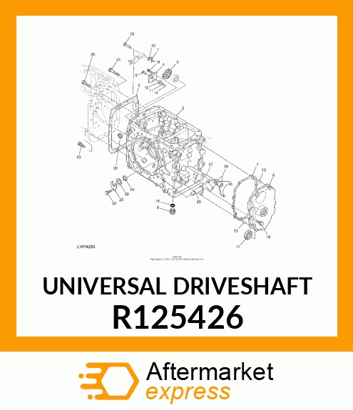 UNIVERSAL DRIVESHAFT R125426