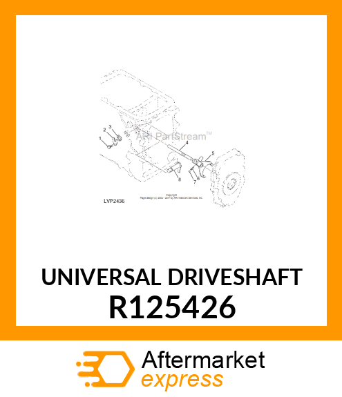 UNIVERSAL DRIVESHAFT R125426