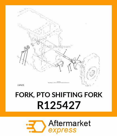 FORK, PTO SHIFTING FORK R125427